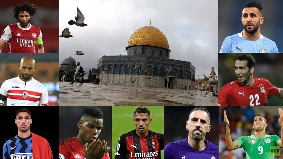 قائمة أبرز نجوم كرة القدم المتضامنين مع الفلسطينيين في أحداث القدس