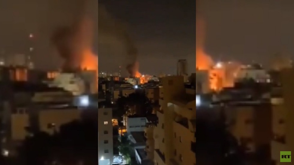 مراسلتنا: حريق كبير شرقي تل أبيب بعد سقوط صاروخ في 