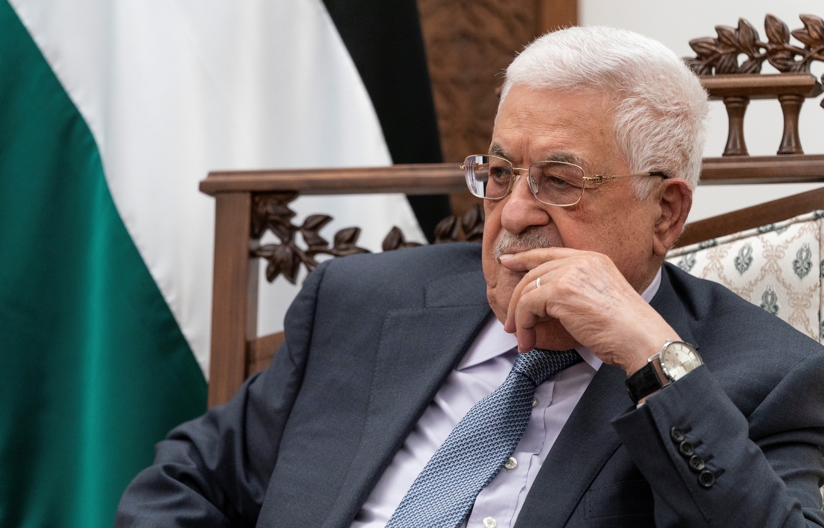 عباس يبحث مع مدير المخابرات المصرية 