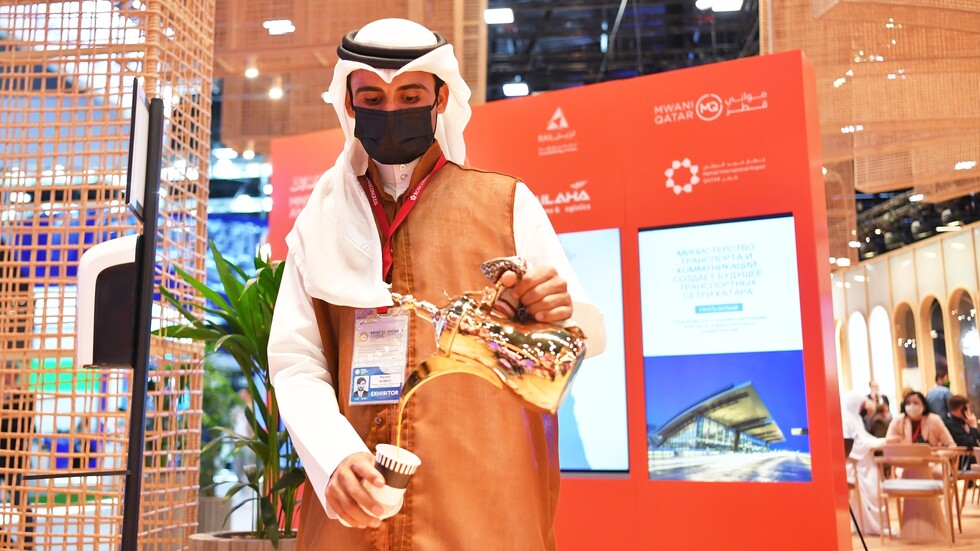 افتتاح جناح قطر في منتدى بطرسبورغ الاقتصادي الدولي