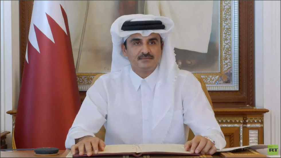 أمير قطر خلال منتدى بطرسبورغ: نثمن التعاون مع روسيا في المجال الاقتصادي لا سيما في مجال الطاقة