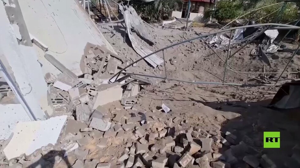 آثار القصف الإسرائيلي الأخير على قطاع غزة