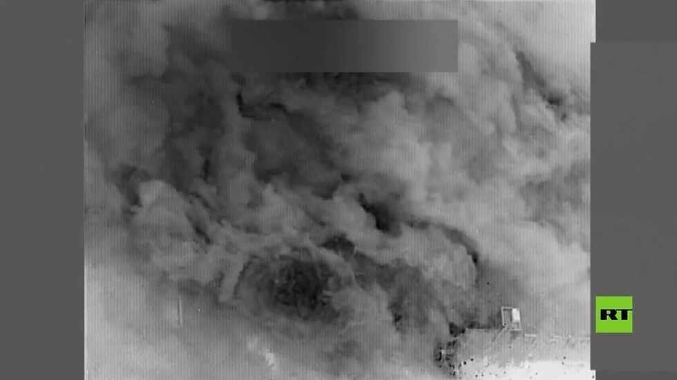 بالفيديو.. القصف الأمريكي على الحدود العراقية السورية