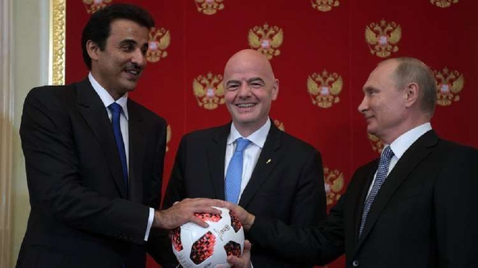 أمير قطر: روسيا رفعت عاليا سقف تنظيم كأس العالم خلال مونديال 2018