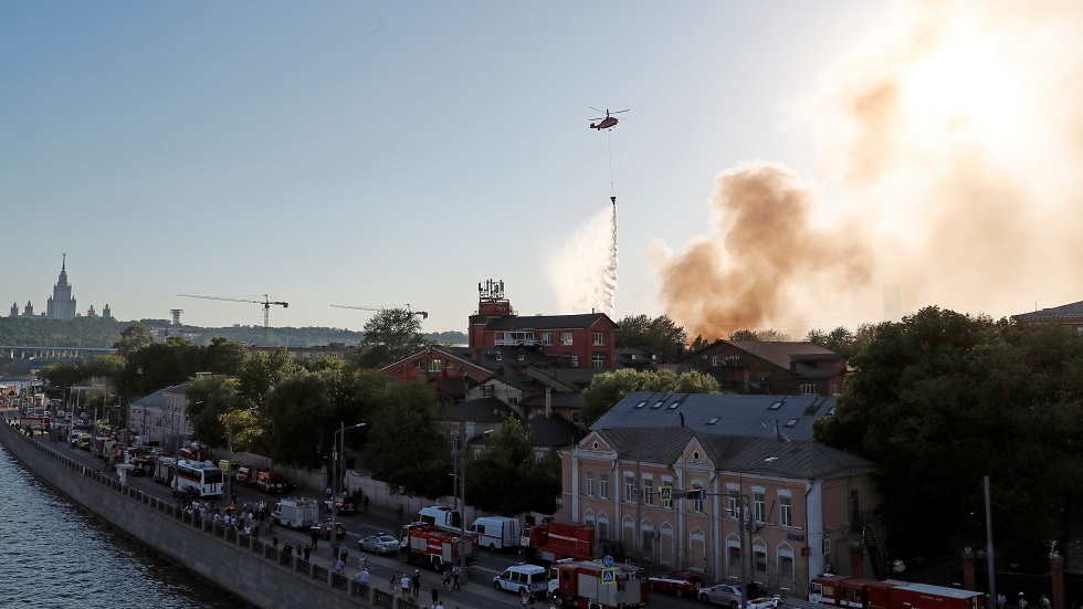 روسيا.. الكشف عن أسباب الحريق في مستودع المفرقعات بموسكو