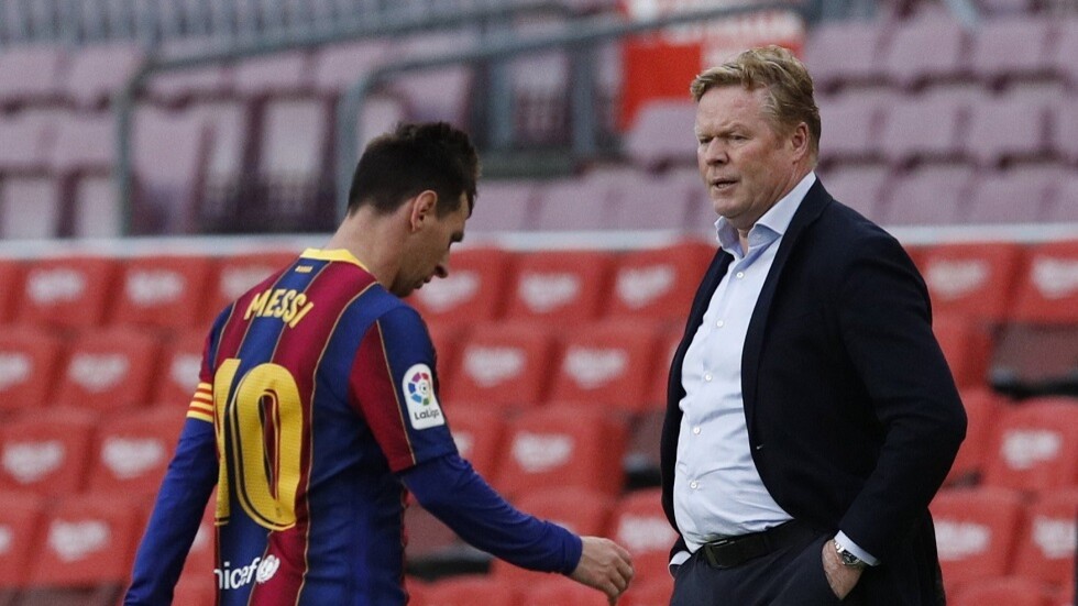 كومان يدق ناقوس الخطر بخصوص بقاء ميسي في برشلونة