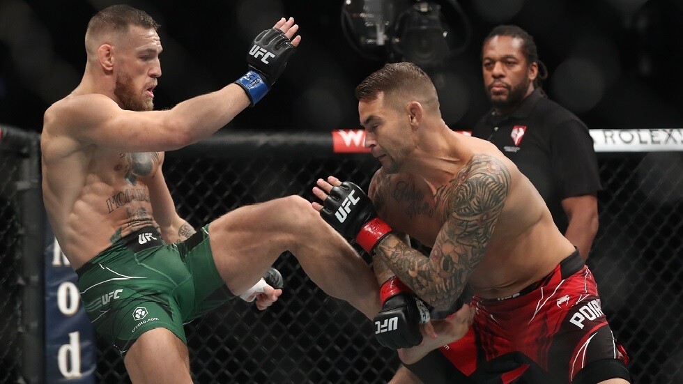 شاهد.. بوارييه يهزم ماكغريغور بالضربة الفنية القاضية