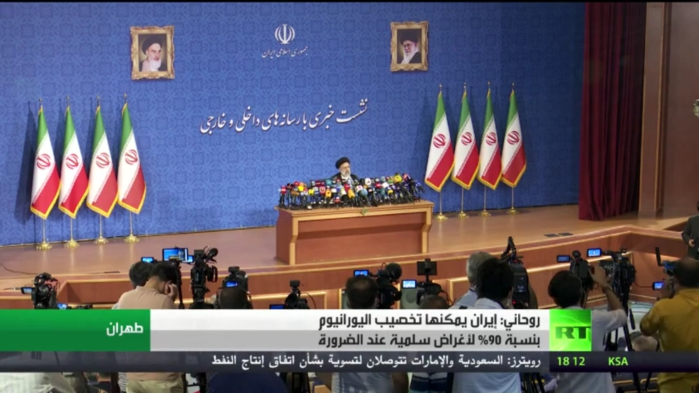 روحاني: إيران قادرة على تخصيب اليورانيوم 90%