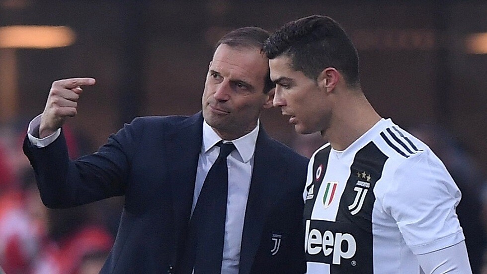 أليغري يفصح عما قاله لرونالدو بعد عودته لتدريب يوفنتوس