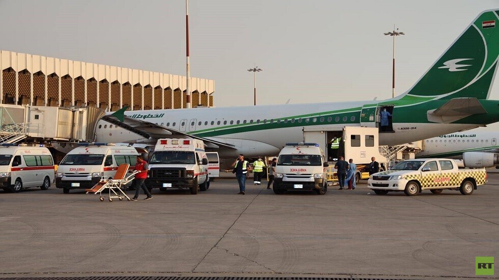 العراق يرسل جرحى تفجير مدينة الصدر إلى إسطنبول للعلاج - صور