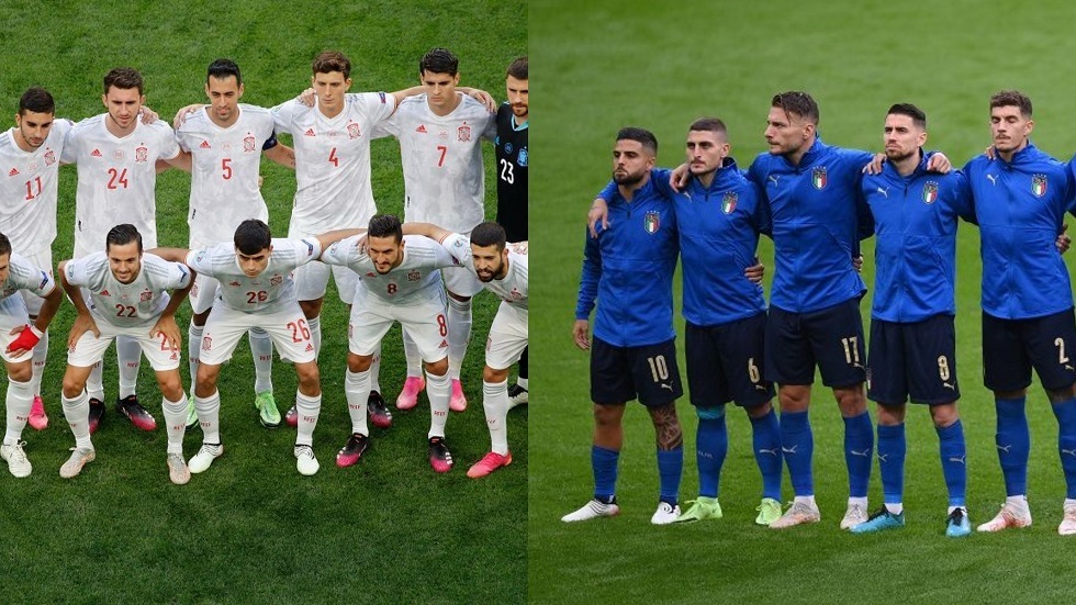 التشكيلة المتوقعة لمباراة إيطاليا وإسبانيا في نصف نهائي كأس أوروبا
