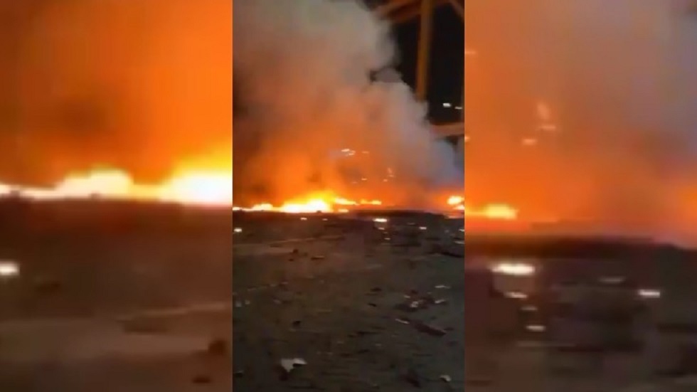 فيديو يظهر حجم الأضرار التي خلفها الانفجار في ميناء جبل علي بدبي