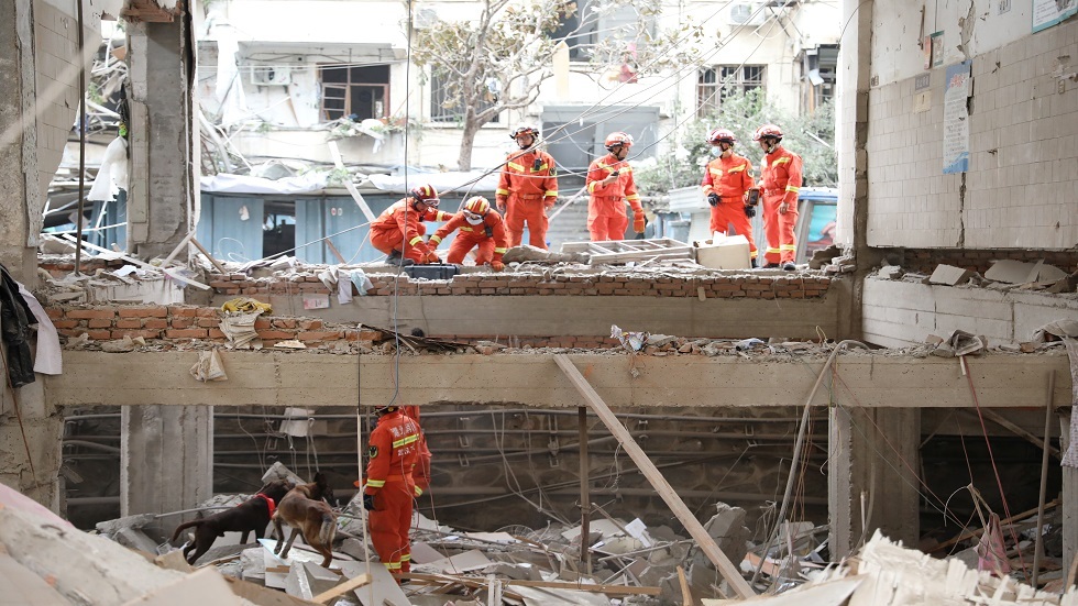 8 قتلى و9 مفقودين في انهيار فندق بالصين