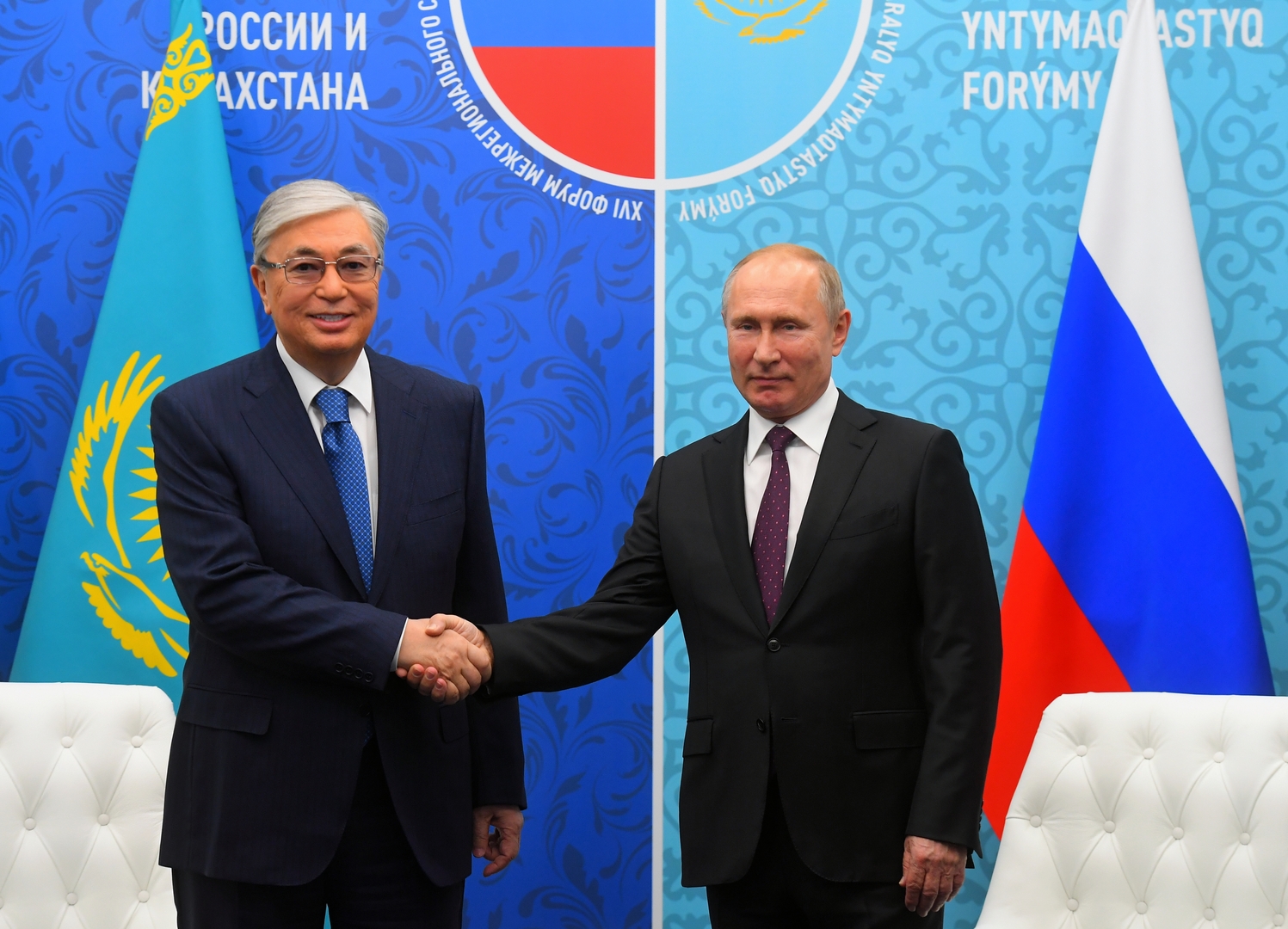 الكرملين: بوتين يبحث مع رئيس كازاخستان العلاقات الثنائية وقضايا إقليمية