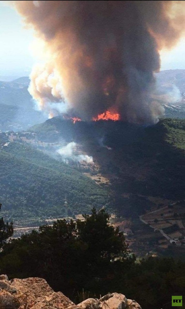 بالفيديو.. اندلاع حريق هائل في أحراج منطقة القبيات أقصى شمال لبنان