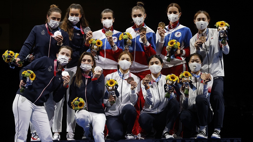 روسيا تحرز ذهبية مبارزة السيف لفرق السيدات في أولمبياد طوكيو