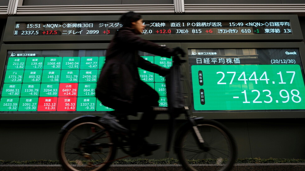 بورصة طوكيو عند أدنى مستوى في 2021