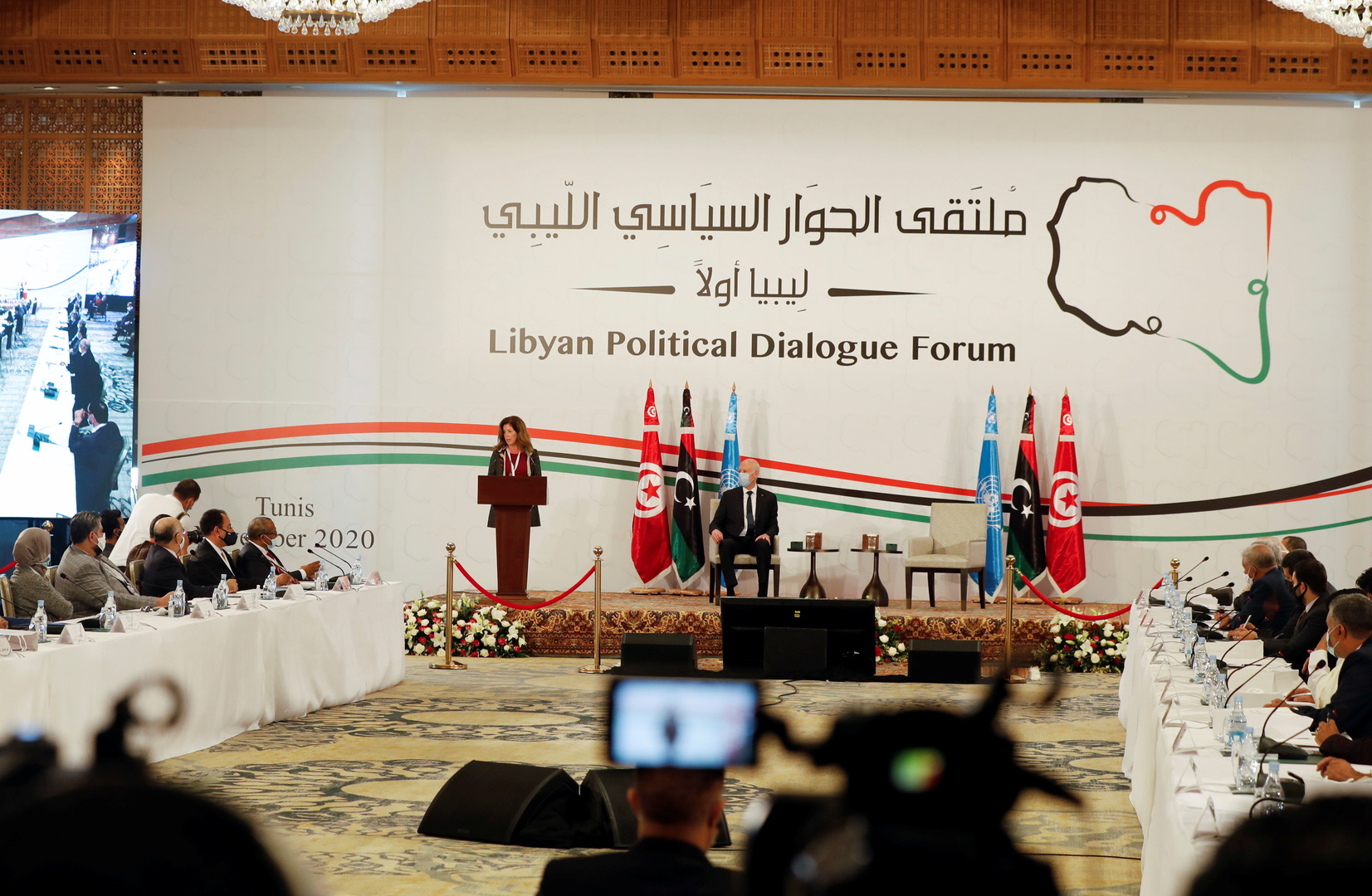 المنقوش ولعمامرة يبحثان آفاق التوصل إلى تسوية سلمية في ليبيا