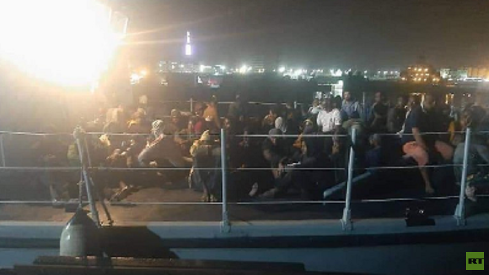 خفر السواحل الليبي ينقذ 113 مهاجرا (صورة)