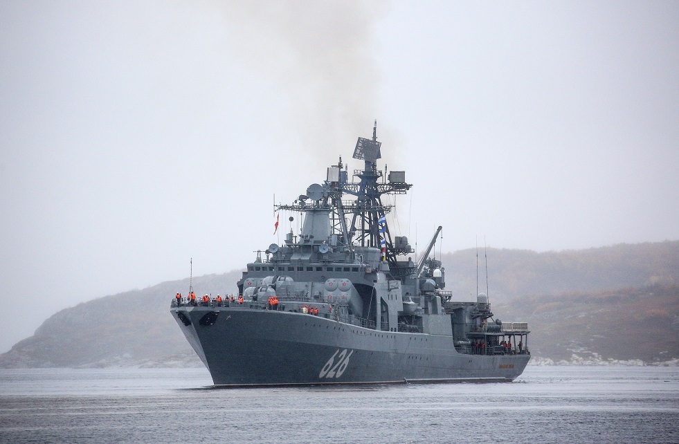 سفينة حربية روسية تدخل مياه المتوسط