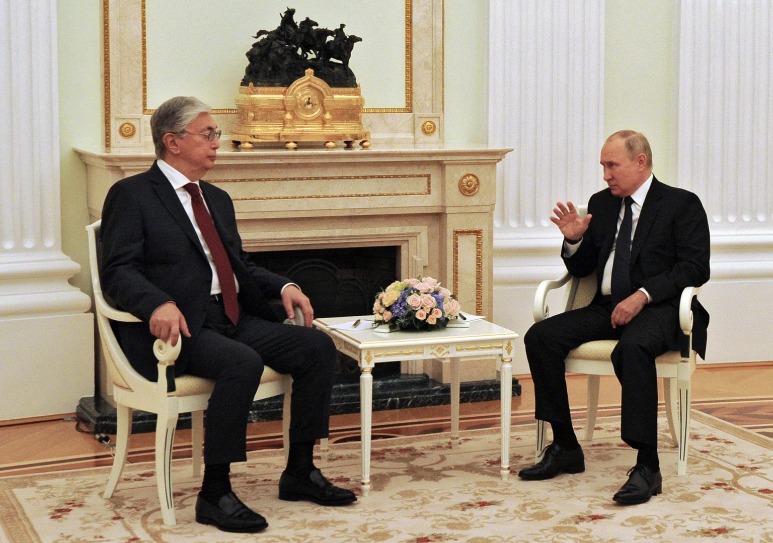 بوتين وتوكايف يجريان محادثات ثنائية في موسكو