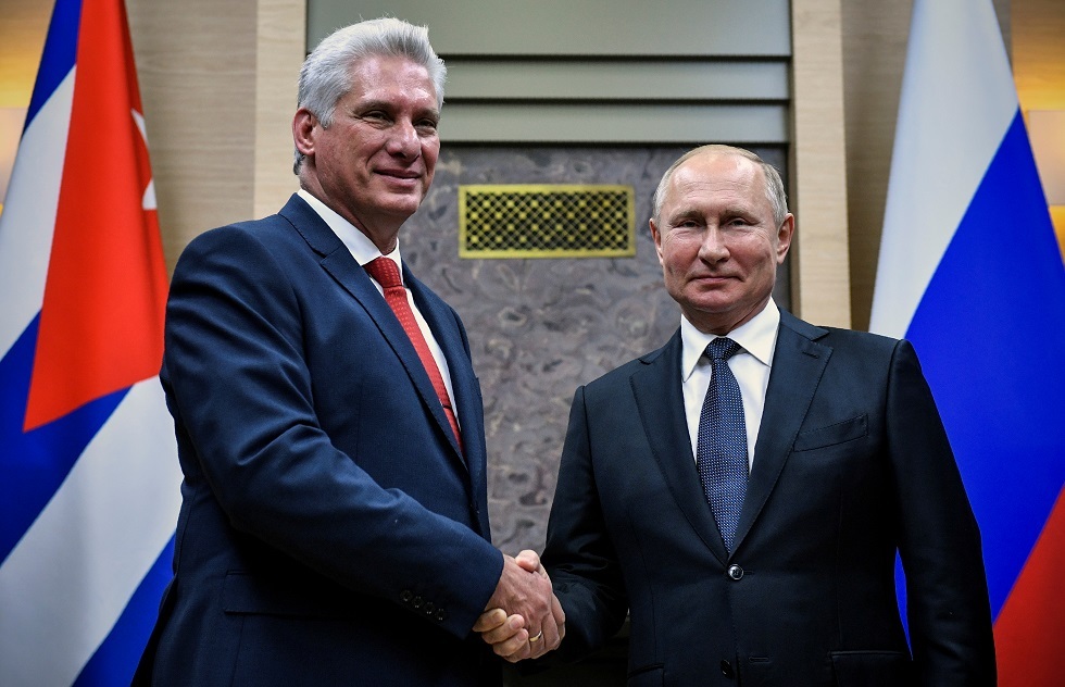 رئيس كوبا يشكر بوتين على مساعدات روسيا الإنسانية