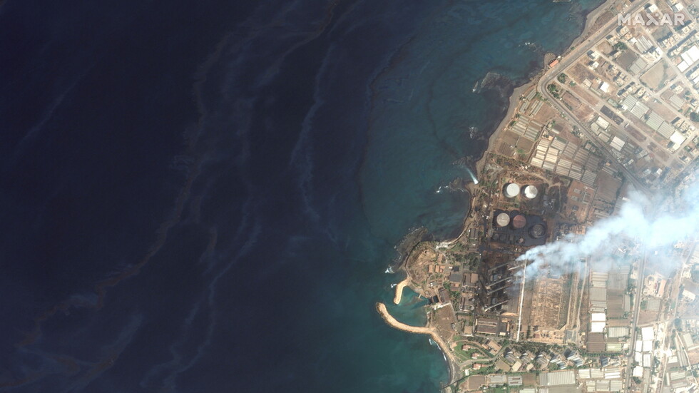 صور فضائية.. تسرب نفطي بمساحة مدينة نيويورك.. من سوريا إلى قبرص