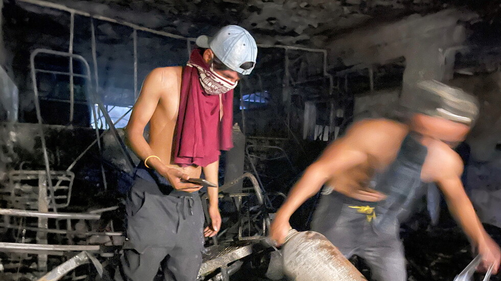 العراق.. اندلاع حريق قرب مستشفى وسط بغداد