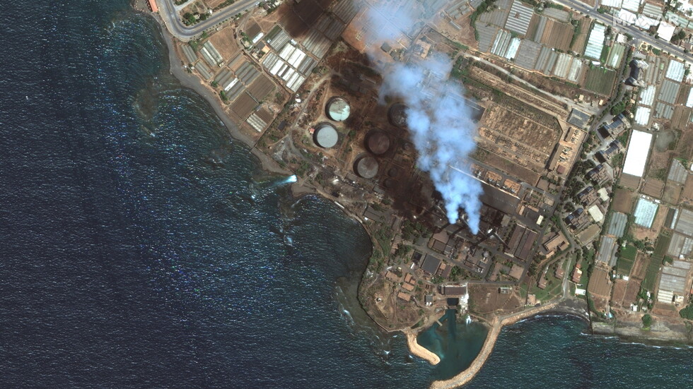 قمر روسي يوثق حجم التسرب النفطي قبالة سواحل سوريا