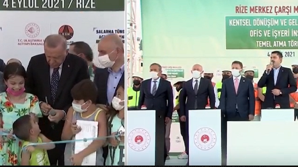 أردوغان "يوبخ" طفلا بطريقة خاصة