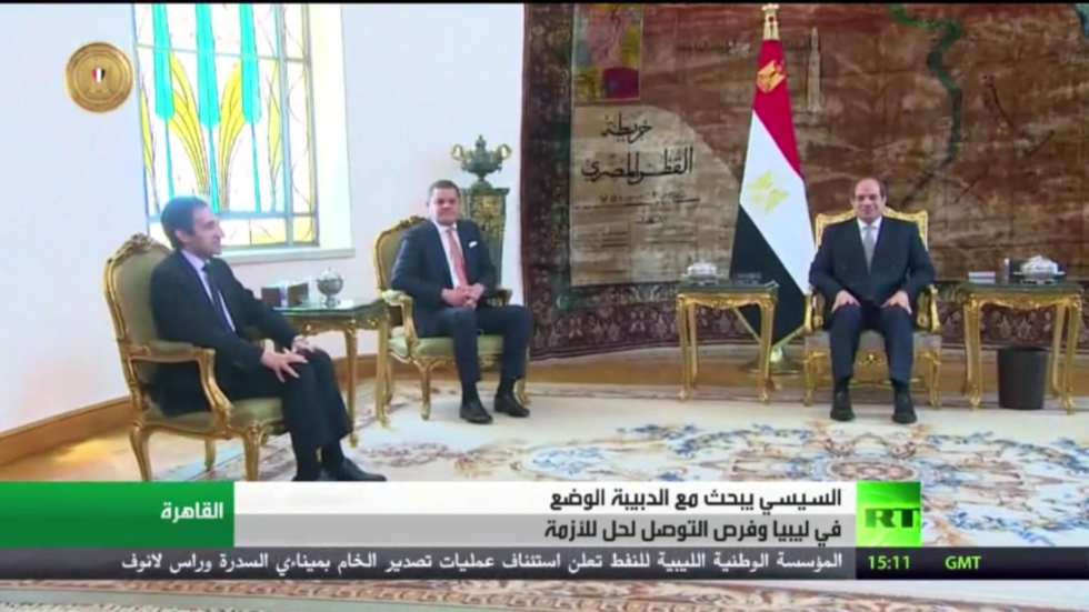 السيسي يبحث مع الدبيبة الأوضاع في ليبيا