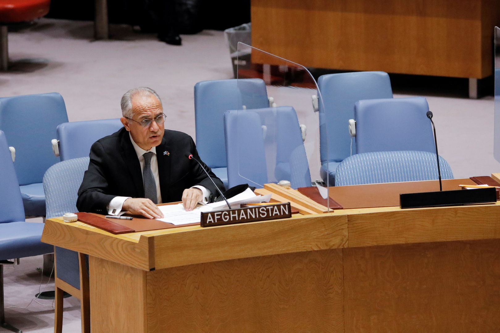مندوب أفغانستان لدى الأمم المتحدة: الحكومة المعلنة من قبل 