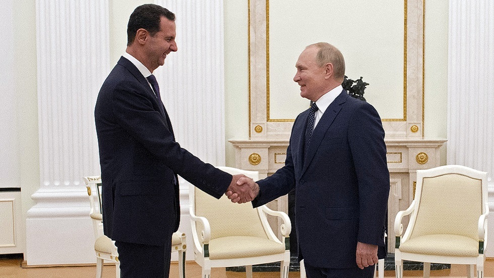 بوتين يهنئ الأسد بمناسبتين إحداهما عيد ميلاده