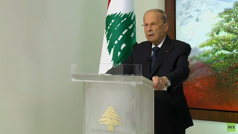 الرئيس اللبناني: لن نتراجع عن حقوقنا النفطية