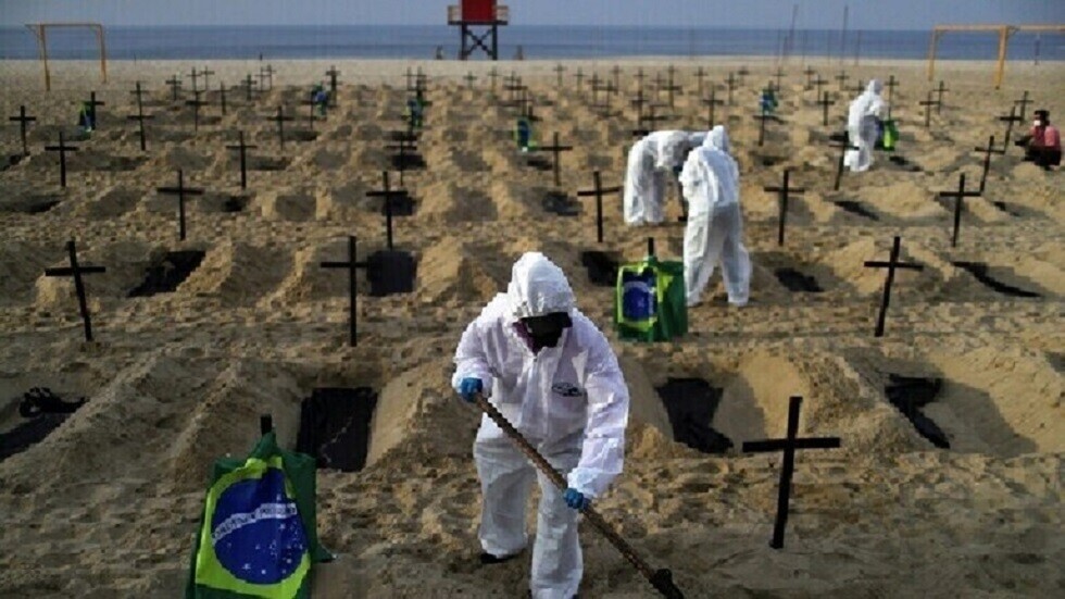 حصيلة الوفيات بكورونا في البرازيل تقترب من 600 ألف رغم حملة التطعيم