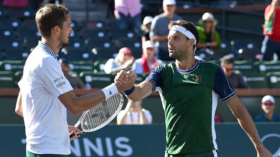 الروسي ميدفيديف يودع إنديان ويلز (فيديو)