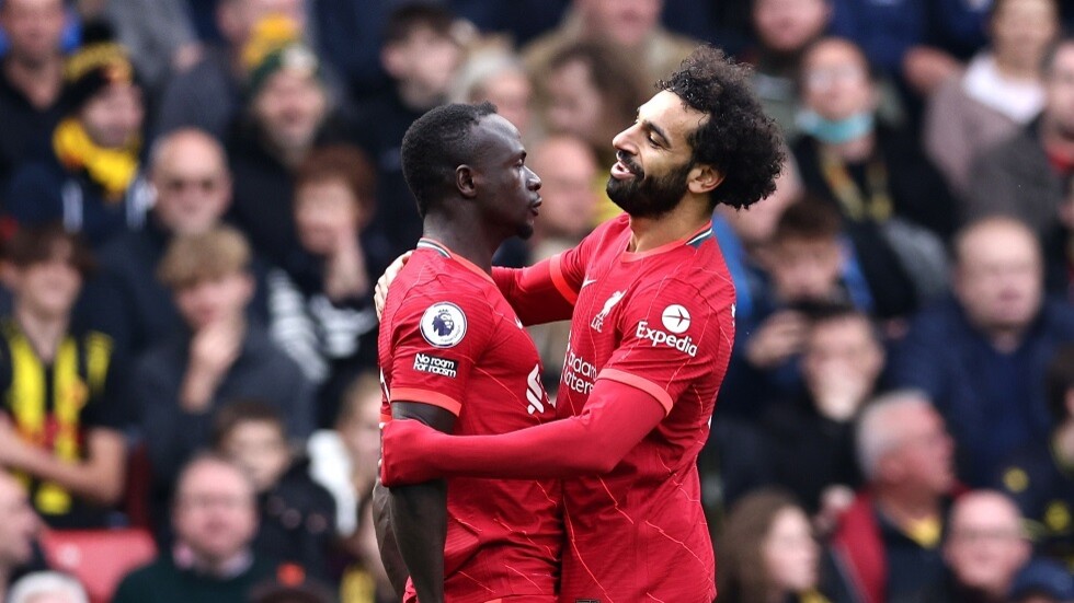 صلاح يهدي ماني هدفه رقم 100 في الدوري الإنجليزي الممتاز (فيديو)