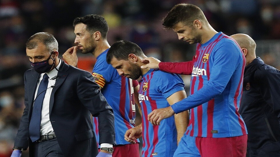 نقل أغويرو إلى المستشفى بعد شعوره بآلام في صدره