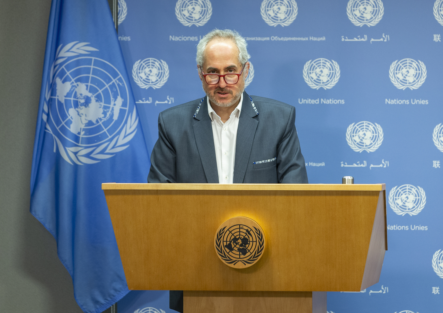 الأمم المتحدة تعلق على وصف مسؤول أوكراني للصحفيين الروس بـ