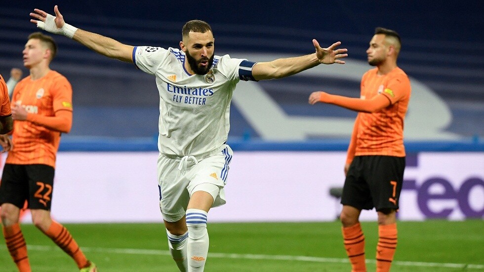 دوري الأبطال.. ثنائية بنزيما في شباك شاختار تهدي ريال مدريد الصدارة (فيديو)