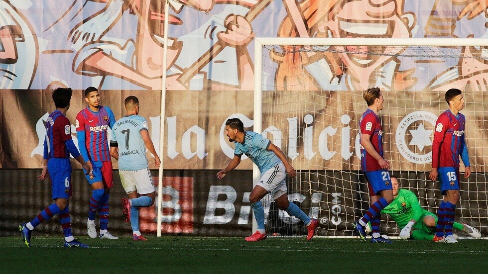 سيلتا فيغو يجبر برشلونة على التعادل بـ