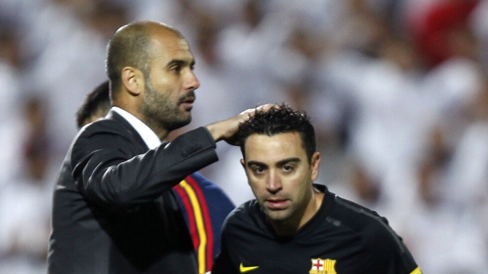 بالفيديو.. لقطة نادرة لبيب غوارديولا وتشافي عندما كانا لاعبين