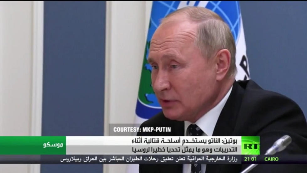 بوتين: مناورات الناتو بالبحر الأسود تحد خطير