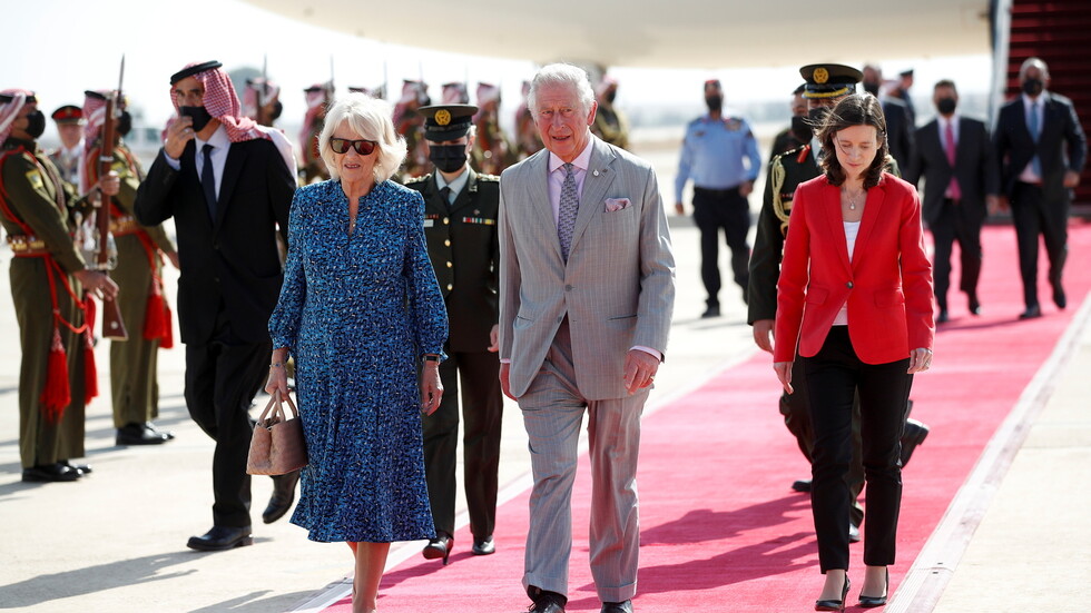الأمير تشارلز وزوجته كاميلا في الأردن