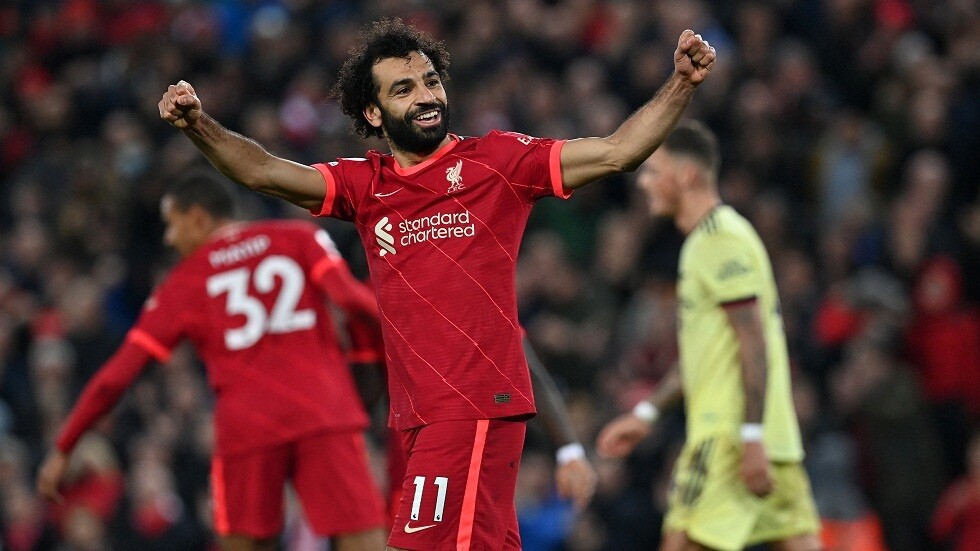 شاهد.. ليفربول يحتفي بهدف صلاح الرائع بعد هجمة نموذجية متقنة استغرقت 11 ثانية فقط!