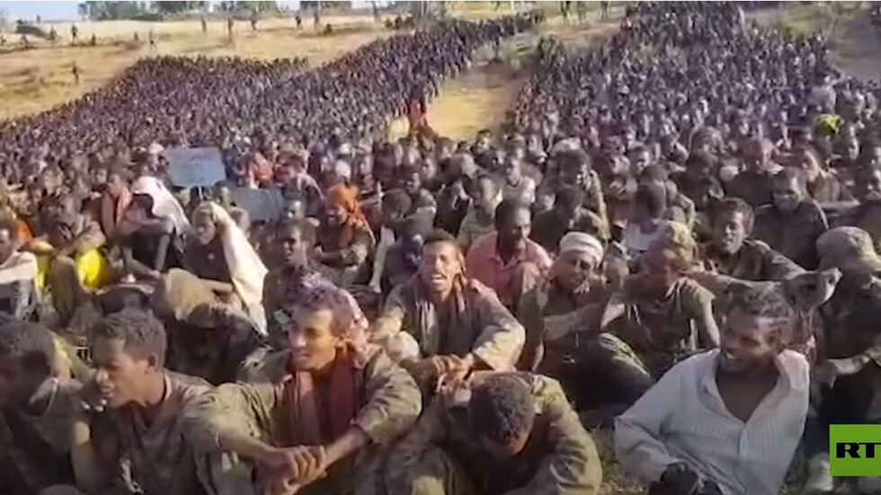 أسرى الحرب الإثيوبيون يتظاهرون بالآلاف في تيغراي