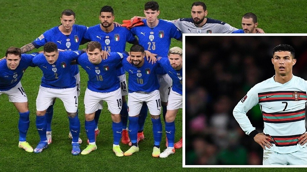 هل يمكن أن تتواجه البرتغال وإيطاليا في الملحق الأوروبي المؤهل لمونديال قطر؟