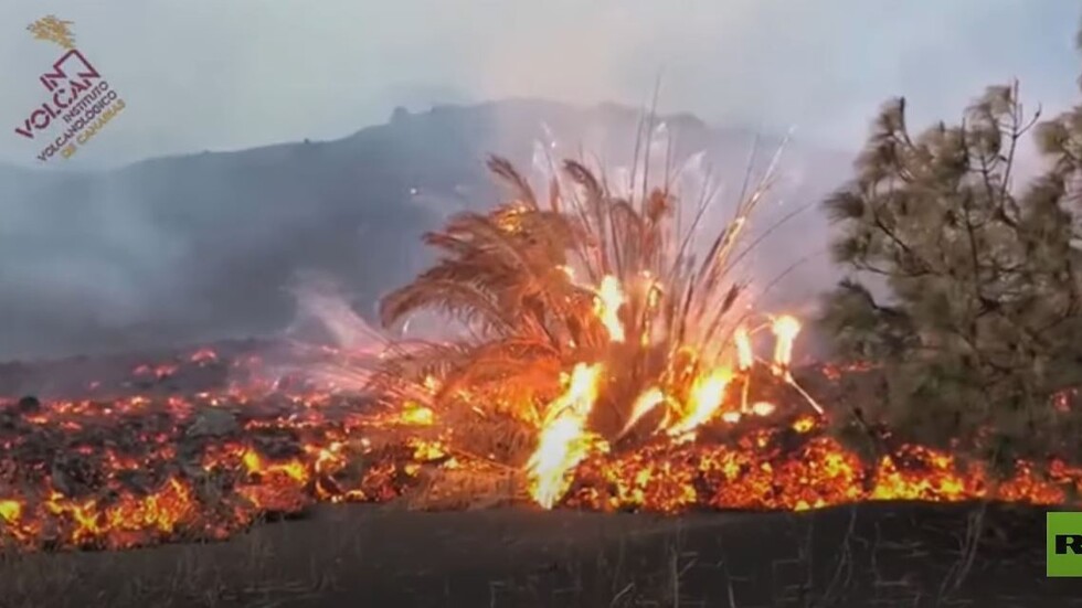 شاهد.. الحمم البركانية الجديدة تدمر كل شيء في طريقها في لا بالما