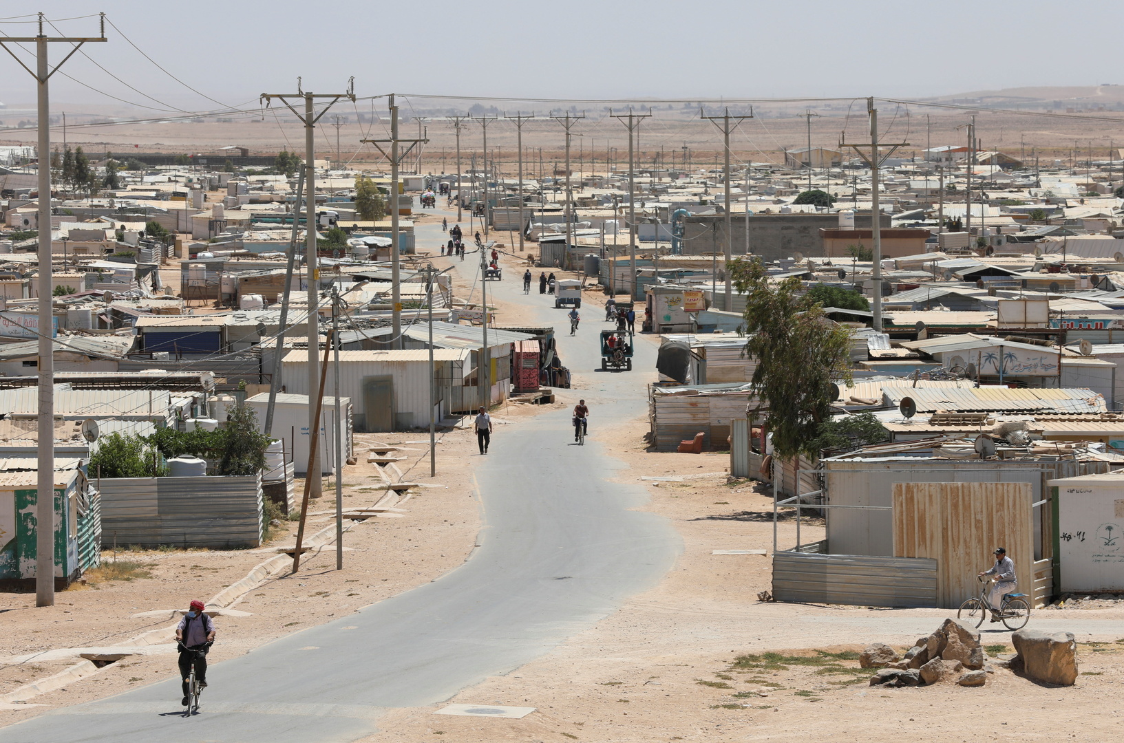 مخيم الزعتري للاجئين في مدينة المفرق الأردنية