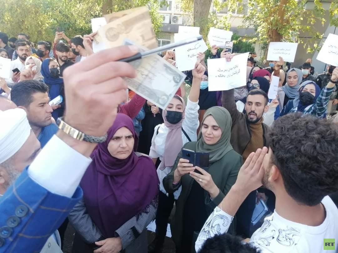 مراسلنا: احتجاجات طلبة السليمانية تتجدد وتمتد إلى عاصمة كردستان العراق - صور
